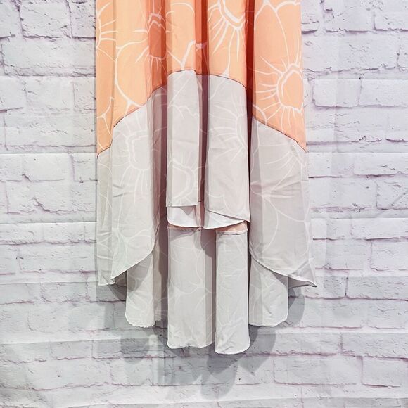 Anthropologie Hutch Peachy High-Low Dress Floral Sleeveless Size Large New - Picture 6 of 13